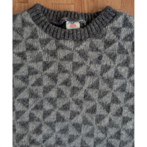 Vintage Hekla Sweater Mens L Icelandic Wool Geometric Crewneck Pullover Akureyri - Picture 4 of 8